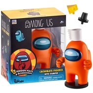 P.M.I. Among Us Crewmate Figure with Stamper | 4.5-Inch-Tall Among Us Toy + 3 Hidden Accessories| Am