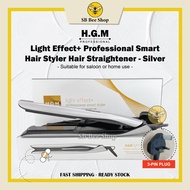 HGM Light Effect+ Professional Smart Hair Styler Hair Straightener - Silver / White (MKY-K5)