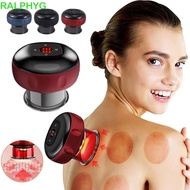 RALPHYG Vacuum Cupping Device, Electric Heating 6/12 Gear Body Scraping Massager, Easy To Use Timer 