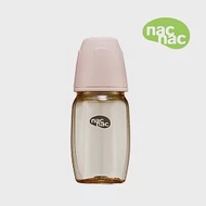 nac nac 妍心35%金菱防脹氣PPSU寬口奶瓶-270ml-甜橙粉