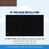 TECNO TIH282S 2-Burner Built-In Induction Cooker Hob