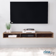 RINA HEY KAIZER-B/150 ชั้นวางทีวี ชั้นวาง โต๊ะวางทีวี ตู้วางทีวี TV Wall Cabinet W150 X D40 X H15 cm - สี น้ำตาลอ่อน