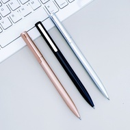 New Metal Rotating Gel Pen Ballpoint Pen Rice Pen Lettering Pen Multicolor Business Office 07ml