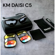 Tactical Series 3 Lens Full Set DAISI C5 Outdoor Cycling Sport Glasses