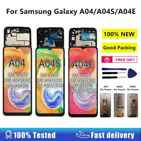 LCD Display Pantalla For Samsung Galaxy A04 A045 A04S A047 A047F A04e A042F LCD Display Touch Screen