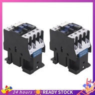 【HOT SALE】 2X Power AC Contactor 1NO AC 220V 50/60Hz Coil Motor  Relay 32A 3-Phase-Pole