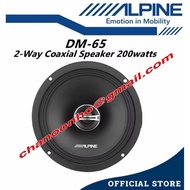 ALPINE DM-65 6.5" 2-Way Coaxial Speaker 6.5 Inch 2Way Speaker 200Watts ALPINE Car Speaker Kereta