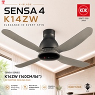 KDK Remote Control Ceiling Fan / 4-Blade Ceiling Fan / Kipas Siling KDK / Model: K14ZW