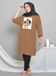 TUNIK BASIC OVERSIZE BANDANA MIDI DRESS