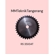 Sprocket RS 35 x 34 T Gear Chain Single Gear Z 34T RS35 -1 35Z34 35X34T 35-1 type B Sprocket spr 35-
