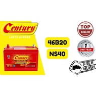 (iINSTALLATION PROVIDED)Century Marathoner Max NS40  46B20L Car Battery Myvi Bezza Axia Viva City Ya