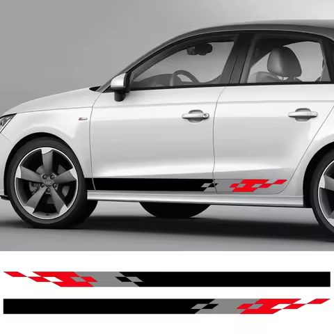 Car Racing Stripes Door Sticker Vinyl Film Decal Accessories For Audi A1 8X GB GBA Sportback Quattro