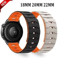 18 20 22mm Silicone Band for Huawei Watch GT6 GT5 GT4 Pro 46mm Magnetic Sports Strap for Galaxy Watc