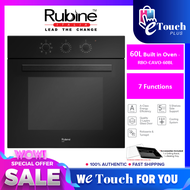 Rubine Built-In Oven 8 Cooking Functions with 70 Liter Stainless Steel & Full Glass Oven [ RBO-LAVA-