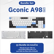 คีย์บอร์ด Gconic รุ่น A98 Lite Ultra Slim Mechanical สีมาตราฐาน Pink Switch