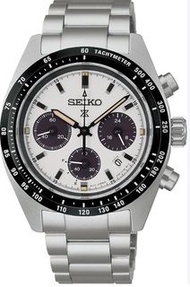 太子/銅鑼灣門市 日本版 熊貓 SEIKO 精工 PROSPEX SPEEDTIMER SBDL125 白色砂目 太陽能計時碼錶 39mm 藍寶石鏡面 一年保養