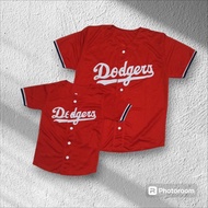 MERAH Couple baseball jersey for children & adults premium RED baseball jersey/ couple baseball jers