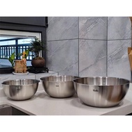 FISSLER FL401 mixing bowl, FISSLER mixing bowl 20cm, 24cm, 26cm, set of 3 304 stainless steel mixing