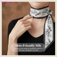 hhh34ertoy> Women Long Scarf 100x7cm Polka Dot Ribbon Versatile  Handbag Wrap Multi Use Accessories 