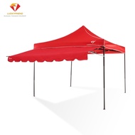 เต็นท์ ขาย ของ LUCKYFRIEND เต็นท์พับได้ รุ่น T1S ผ้าใบ 800D ขนาด 3x3 เมตร + กันสาดหน้า 3 เมตร  กันแด