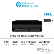 HP Pro SFF 400 G9 6N0H3PA Desktop PC Black ( I5-12500, 8GB, 1TB+ 256GB SSD, Intel, W11P )
