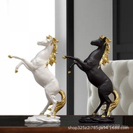 Decoration Household Goods Creative Art Desktop Wine Cabinet Horse to Success Standing Statue Decora