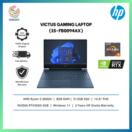 HP Gaming Laptop Victus 15-Fb0094AX 15.6" FHD 144Hz Blue ( Ryzen 5 5600H, 8GB, 512GB SSD, RTX3050 4GB, W11, HS )