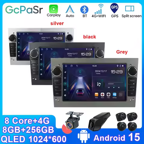 Android 15 Car Radio For Opel Astra H G J Zafira B Corsa C D Antara Vectra Vivaro GPS RDS DSP 4G Car