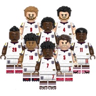 Football Action Figures Stones Saka Kane Bellingham Rashford Madueke Eze Rice Building Block Collect