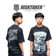 RISKTAKER - "Bless My Hustle" ProClub Inspired 240GSM Menswear Crewneck Streetwear Tshirt