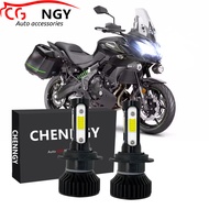 For Kawasaki Versys 650 2008-2016 KLE650C KLE650A (Headlight Bulb) - V4 6000K LED Bulb White Halogen