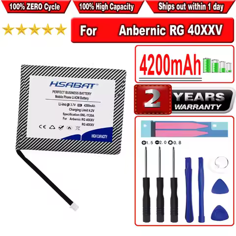 HSABAT 4200mAh Battery for Anbernic RG 40XXV RG40XXV