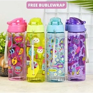 Smiggle Drinking Bottles Cute Colorful School Children's Drinking Bottles Flip Top Body Colorful