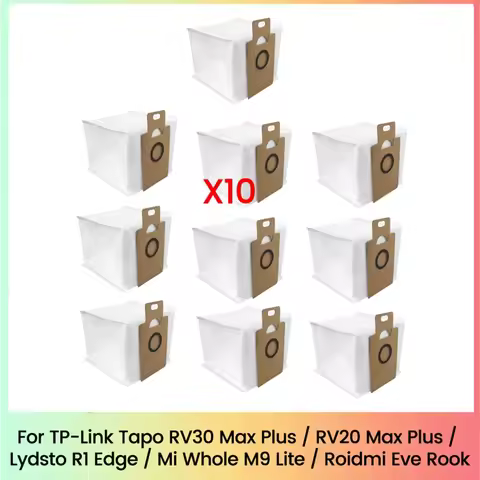 B97A-Dust Bag For TP-Link Tapo RV30 Max Plus/RV20 Max Plus/Lydsto R1 Edge/Miwhole M9 Lite/Roidmi Eve