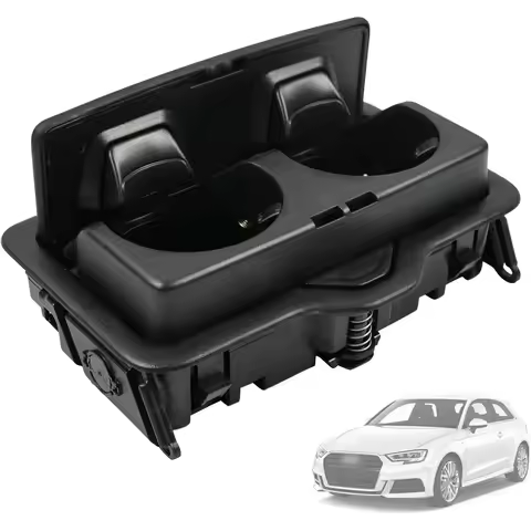 Center Console Cup Holder 4M0885995A Fit Audi A3 Q2 Q3 Q5 Q7 SQ7 Q8 2016-2024 Rear Armrest Drink Hol