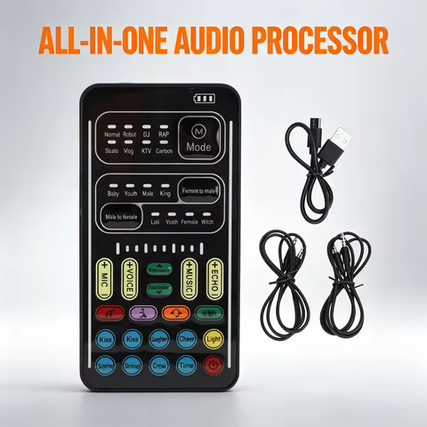 Voice Changer 8 Built in Sound Effects Voice Disguiser Multiple Connection Modes Portable Black for 