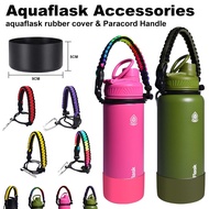 For Aquaflask Accessories Outdoor Portable Aqua Flask Tumbler Paracord Rope and Silicone Boot Suit