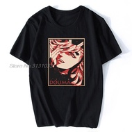 Men T-shirt Kimetsu No Yaiba Douma Tshirt Women T Shirt Men Cotton Tshirt Anime Tees Harajuku Street