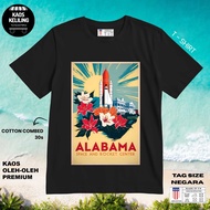 ALABAMA SOUVENIR T-SHIRT 1 WITH HANG PREMIUMTAG MADE IN 30S COTTON PREMIUM SOUVENIR GIFT
