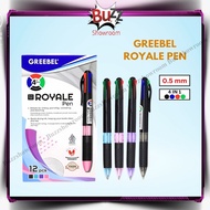 Greebel Ballpen Royale Pens 4 Colors 0.5 Ballpoint Pens Ballpoint Pens Gel Pens 4in1 BOX