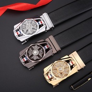 Men Belt Business Casual Automatic Buckle Sports Car Rotating Belt Belt Pants Belt Gift#PD0912#