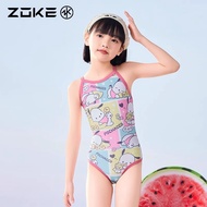 ZOKE Kids Girls Swimsuit One-Piece Professional Swim Training Pochacco Cartoon Pattern New Design 20