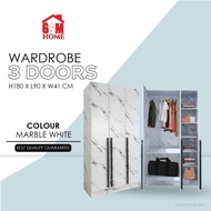 3 Door Wardrobe Almari Baju 3 Pintu Almari Pakaian Almari Murah Almari Ikea Wardrobe Cupboard Cabine