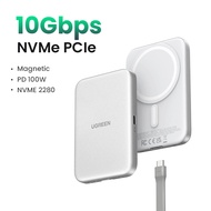 GREEN M.2 NVMe SSD Magnetic Solid State Hard Disk Enclosure Compatiable with M.2 NVMe SSD for iPhone