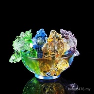 Direct Sales Glazed Ornaments Toad Fortune Golden Lucky Toad Glazed Ancient Method Cornucopia Glazed
