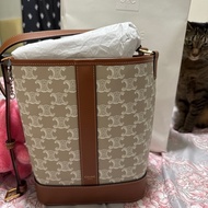Celine水桶包小號白色