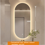 Smart bathroom mirror touch screen bathroom mirror makeup touch warm white light mirror wall mounted