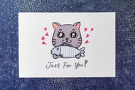 小彤畫集 - 貓咪 Just for you - 明信片
