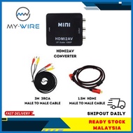 HDMI to AV Adapter HD Video Converter Box 1080P Support NTSC PAL for TV BOX/Old TV