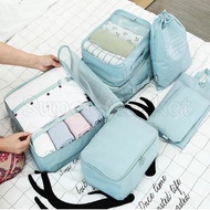 7PcsThickened Zip Lock Storage Bags/Travel Portable Storage Pouch/Resealable Clothes Shoes Panties S